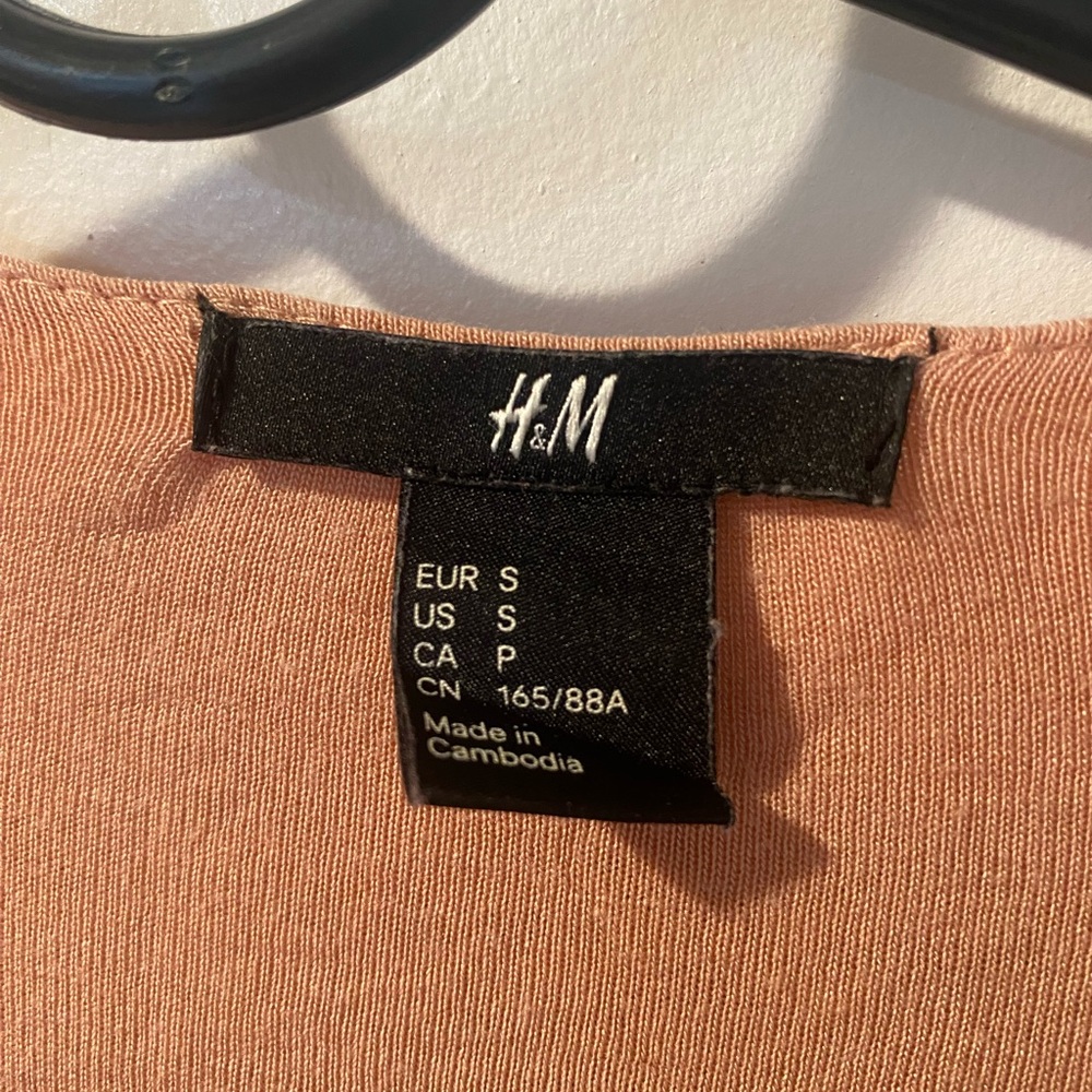 H&M peach flared cardigan size small